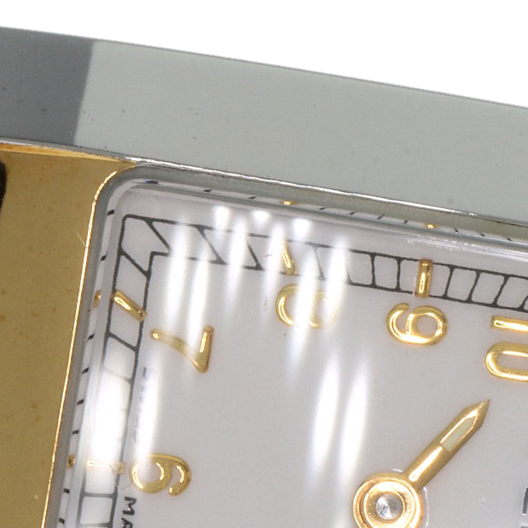 FENDI Watches Quartz 7000L Stainless Steel , SSxGP gold Square Face Combi white dial Women Used Authentic