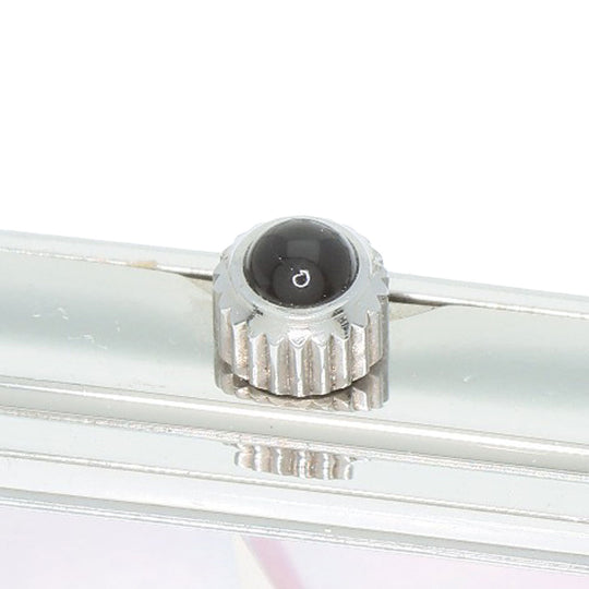 GUCCI Watches Quartz 1500L Stainless Steel , Stainless Steel Silver Square face Pink shell dial Women Used Authentic