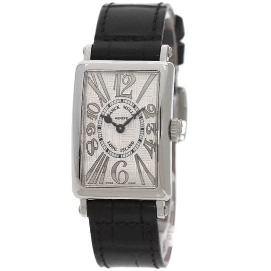 FRANCK MULLER Watches Quartz 902QZRELV-R Stainless Steel, Leather Silver Long Island Silver dial Women Used Authentic