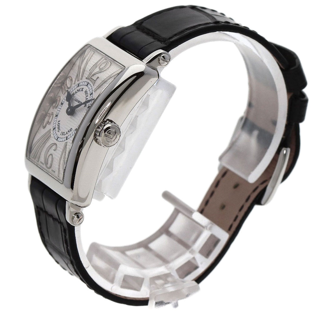 FRANCK MULLER Watches Quartz 902QZRELV-R Stainless Steel, Leather Silver Long Island Silver dial Women Used Authentic