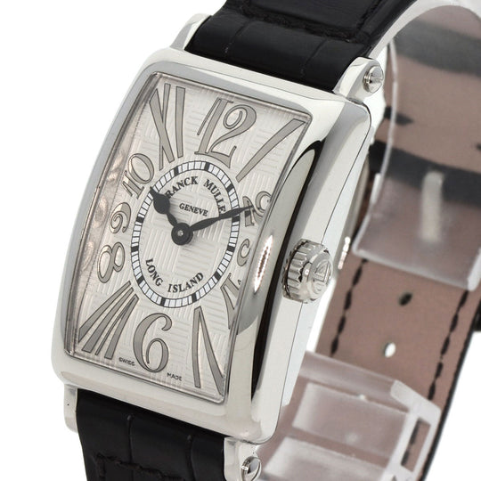 FRANCK MULLER Watches Quartz 902QZRELV-R Stainless Steel, Leather Silver Long Island Silver dial Women Used Authentic