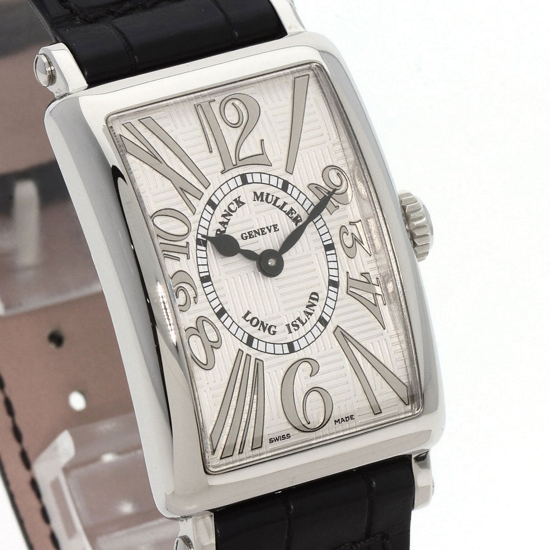 FRANCK MULLER Watches Quartz 902QZRELV-R Stainless Steel, Leather Silver Long Island Silver dial Women Used Authentic