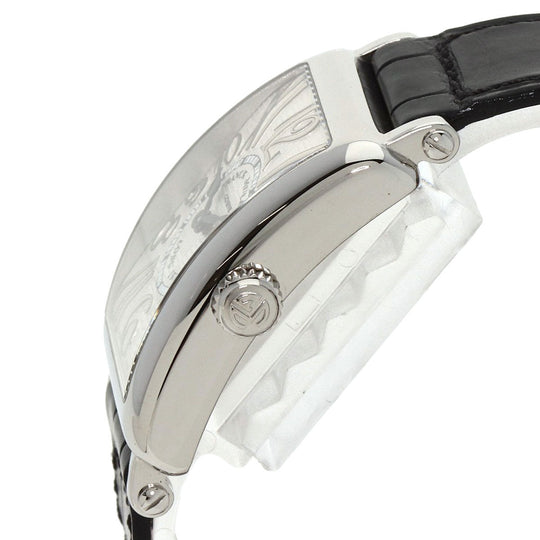 FRANCK MULLER Watches Quartz 902QZRELV-R Stainless Steel, Leather Silver Long Island Silver dial Women Used Authentic