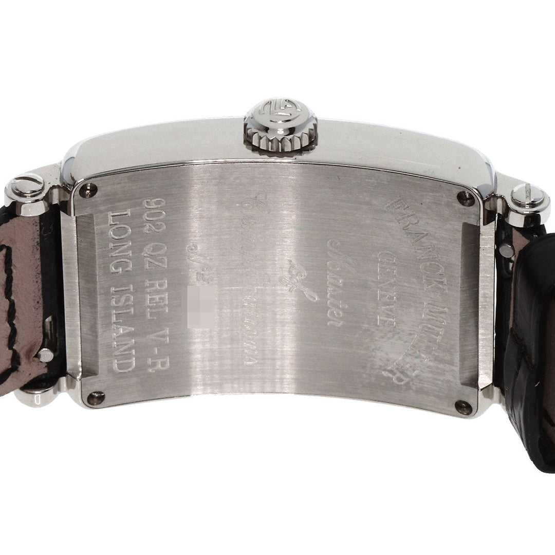 FRANCK MULLER Watches Quartz 902QZRELV-R Stainless Steel, Leather Silver Long Island Silver dial Women Used Authentic