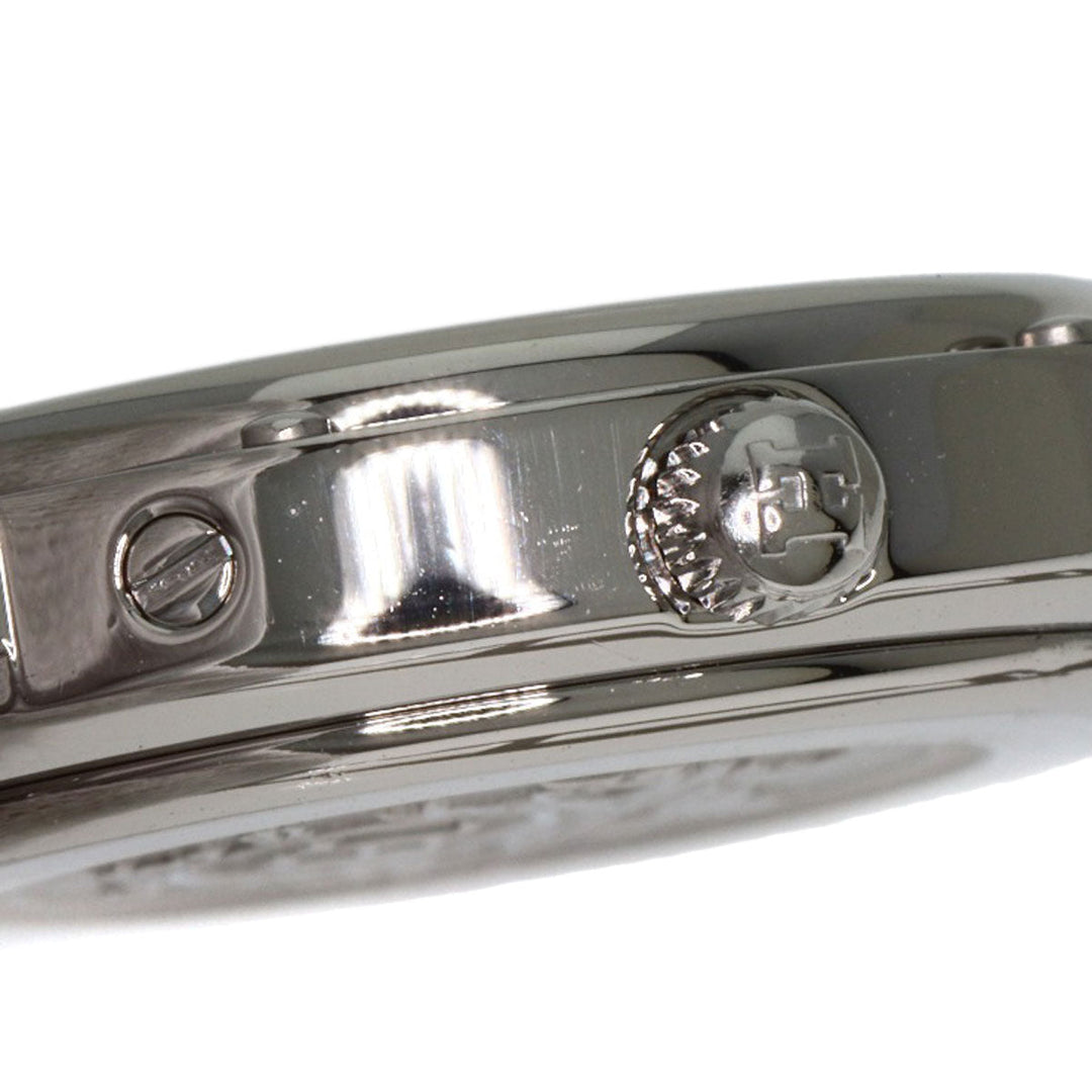 HERMES Watches Quartz CL4.210 Stainless Steel , Stainless Steel Silver Clipper Orange dial Women Used Authentic