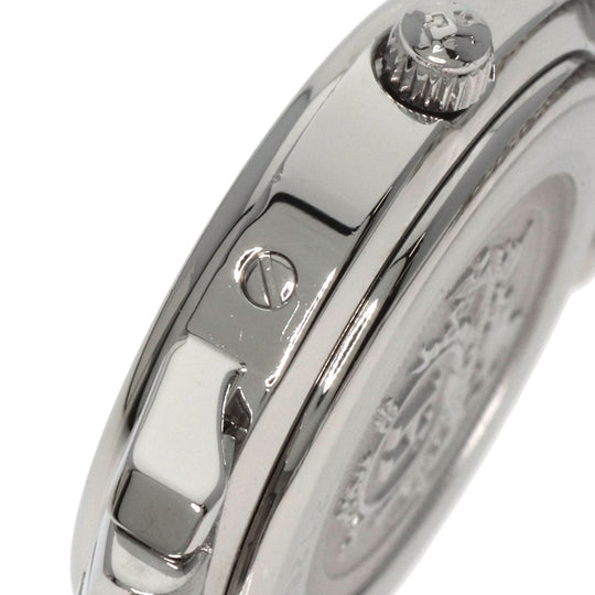 HERMES Watches Quartz CL4.230 Stainless Steel , Stainless Steel Silver Clipper Nacre 12P Diamond Pink shell dial Women Used Authentic