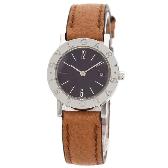 BVLGARI Watches Quartz BZ26SLD Stainless Steel Silver Bulgari Bulgari black dial