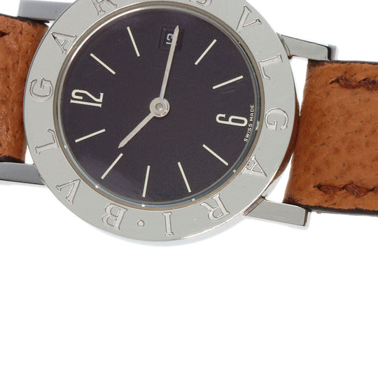 BVLGARI Watches Quartz BZ26SLD Stainless Steel Silver Bulgari Bulgari black dial