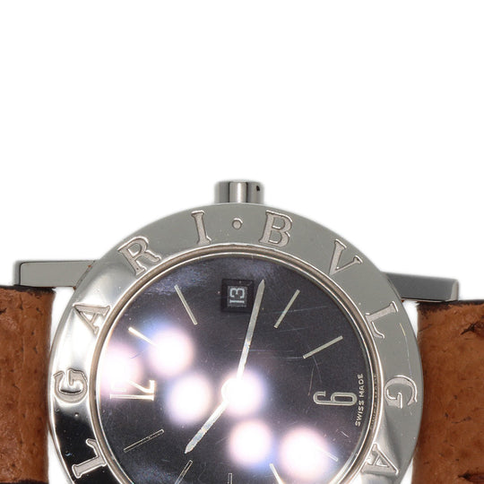 BVLGARI Watches Quartz BZ26SLD Stainless Steel Silver Bulgari Bulgari black dial