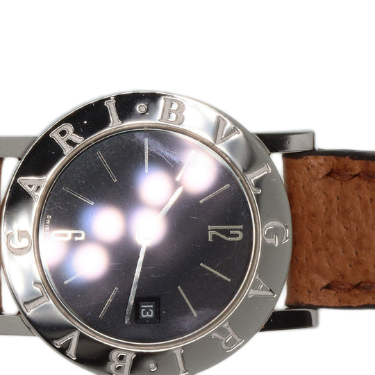 BVLGARI Watches Quartz BZ26SLD Stainless Steel Silver Bulgari Bulgari black dial