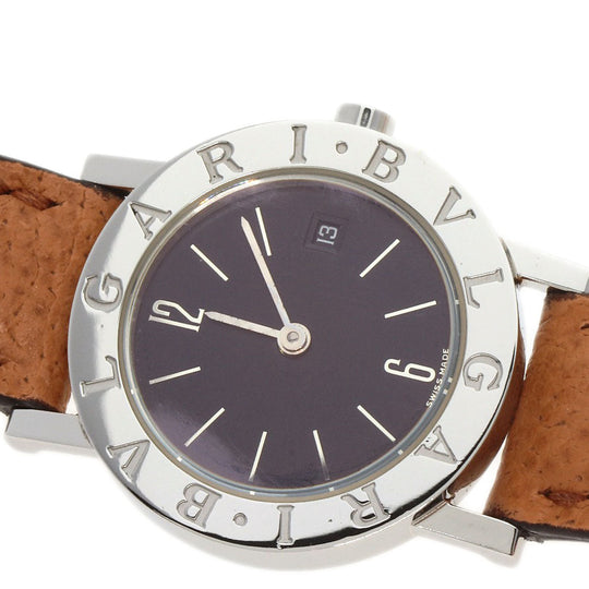 BVLGARI Watches Quartz BZ26SLD Stainless Steel Silver Bulgari Bulgari black dial