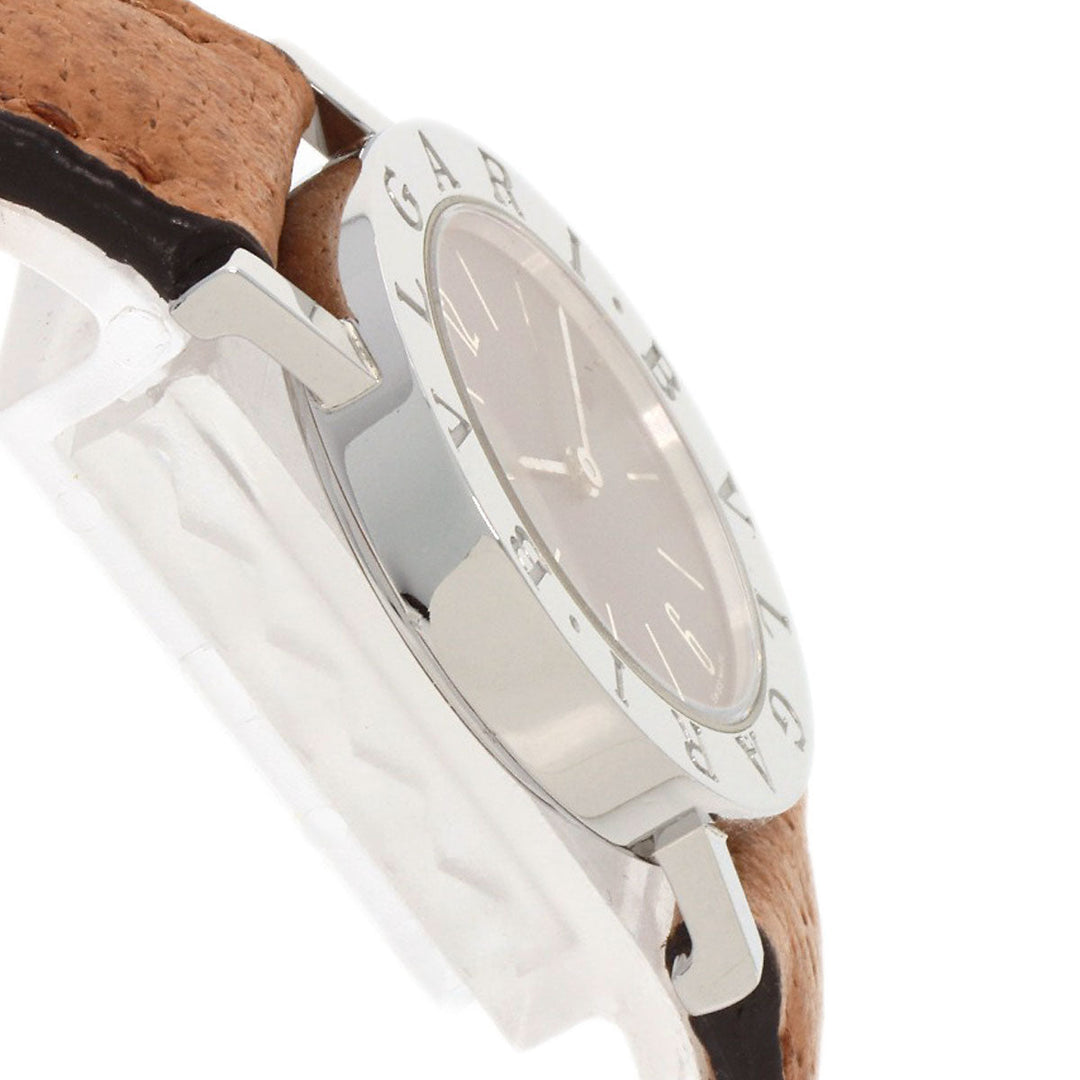BVLGARI Watches Quartz BZ26SLD Stainless Steel Silver Bulgari Bulgari black dial