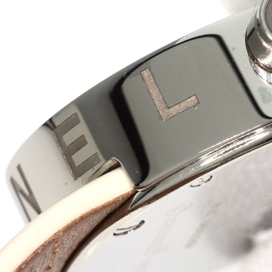 CHANEL Watches Quartz H0580 Metal, Leather Silver La Ronde white dial Women Used Authentic