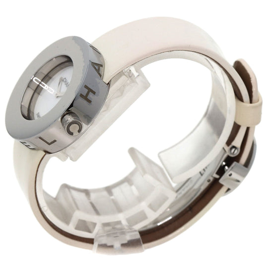 CHANEL Watches Quartz H0580 Metal, Leather Silver La Ronde white dial Women Used Authentic
