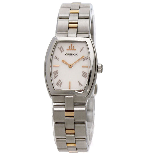 SEIKO Watches Quartz 5A70-0AE0 Stainless Steel Silver CREDOR Signo Aqua white dial