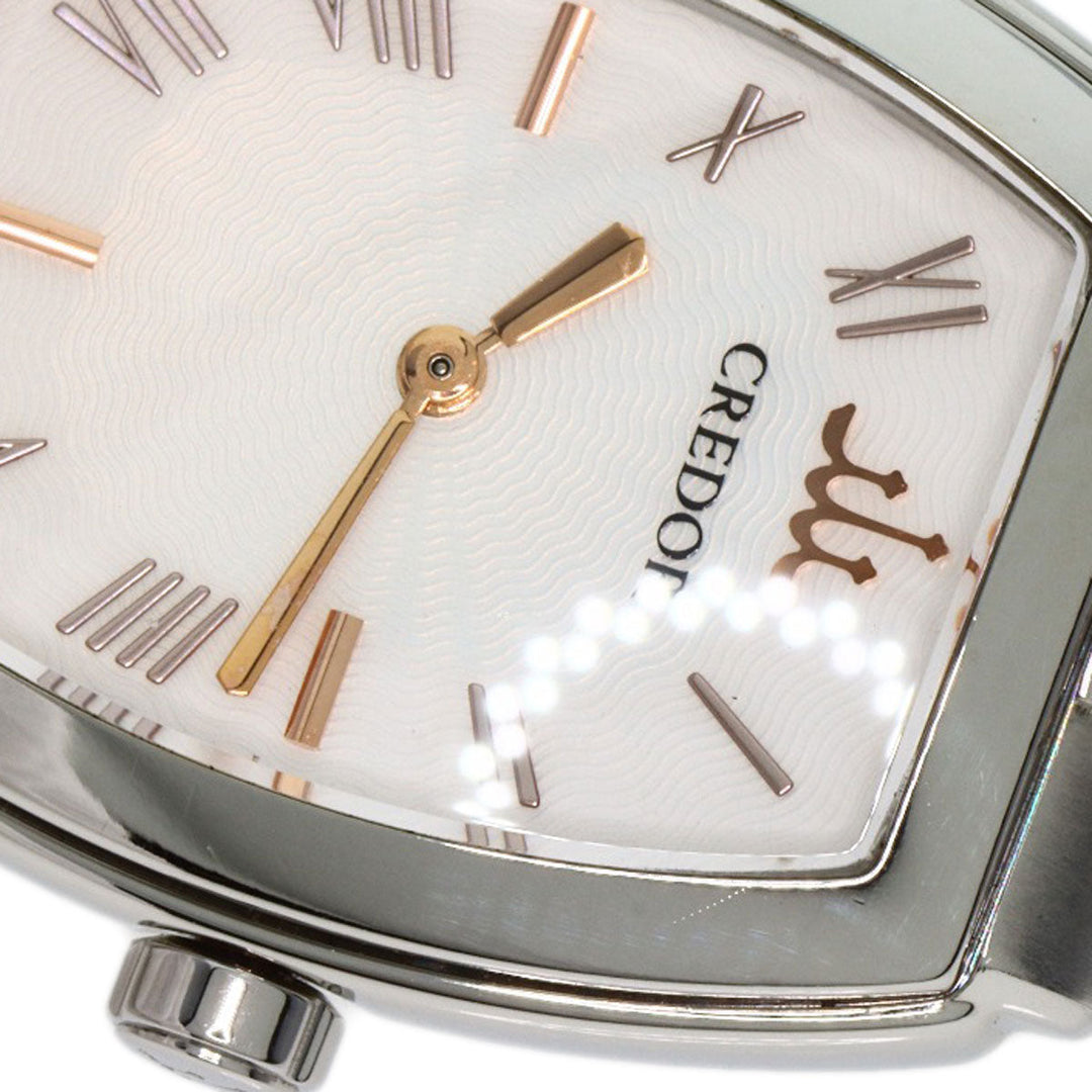 SEIKO Watches Quartz 5A70-0AE0 Stainless Steel Silver CREDOR Signo Aqua white dial