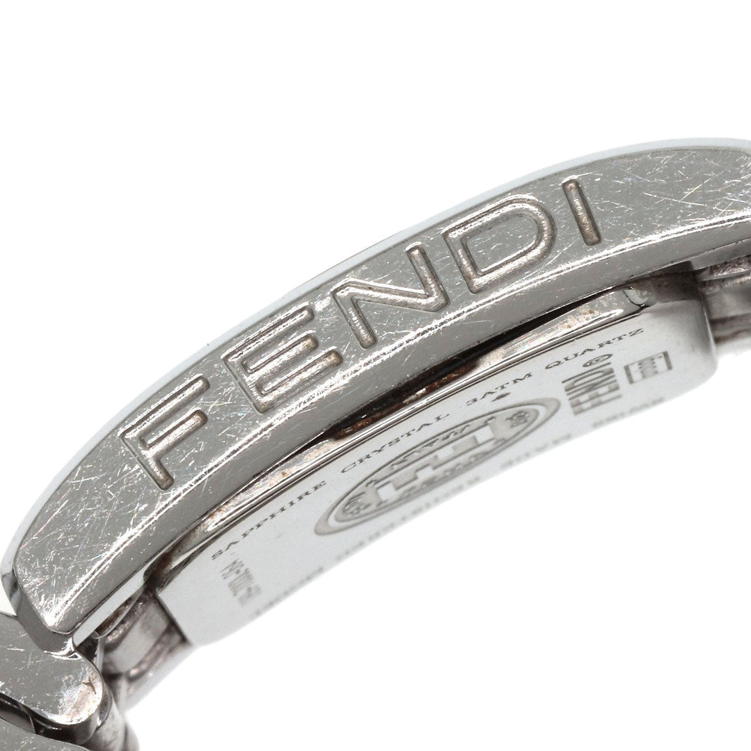 FENDI Watches Quartz 7000L Stainless Steel , Stainless Steel Silver Square face white dial Women Used Authentic