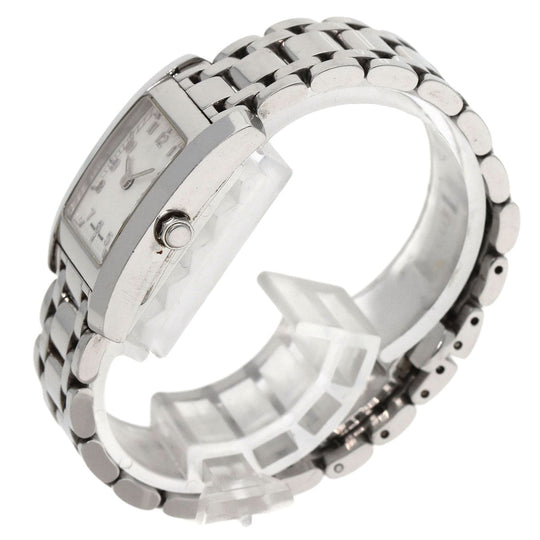 FENDI Watches Quartz 7000L Stainless Steel , Stainless Steel Silver Square face white dial Women Used Authentic