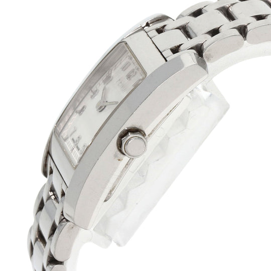 FENDI Watches Quartz 7000L Stainless Steel , Stainless Steel Silver Square face white dial Women Used Authentic