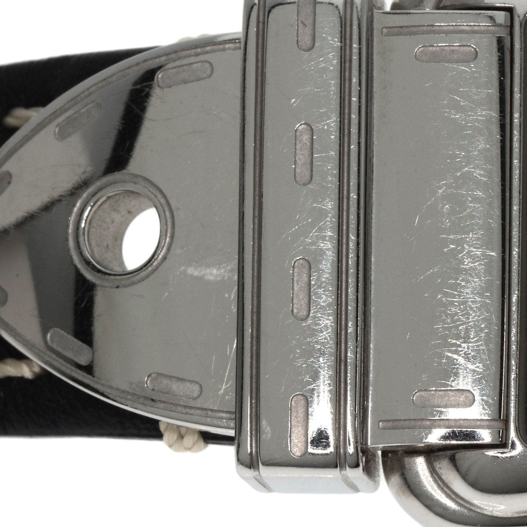 FENDI Watches Quartz 3800G Stainless Steel Silver Buckle motif black dial