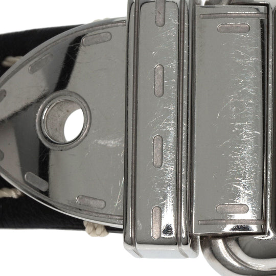 FENDI Watches Quartz 3800G Stainless Steel Silver Buckle motif black dial