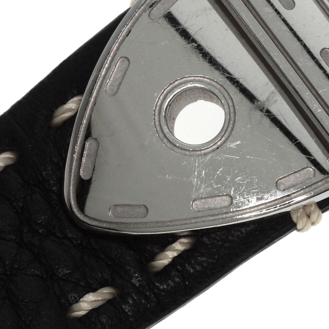 FENDI Watches Quartz 3800G Stainless Steel Silver Buckle motif black dial