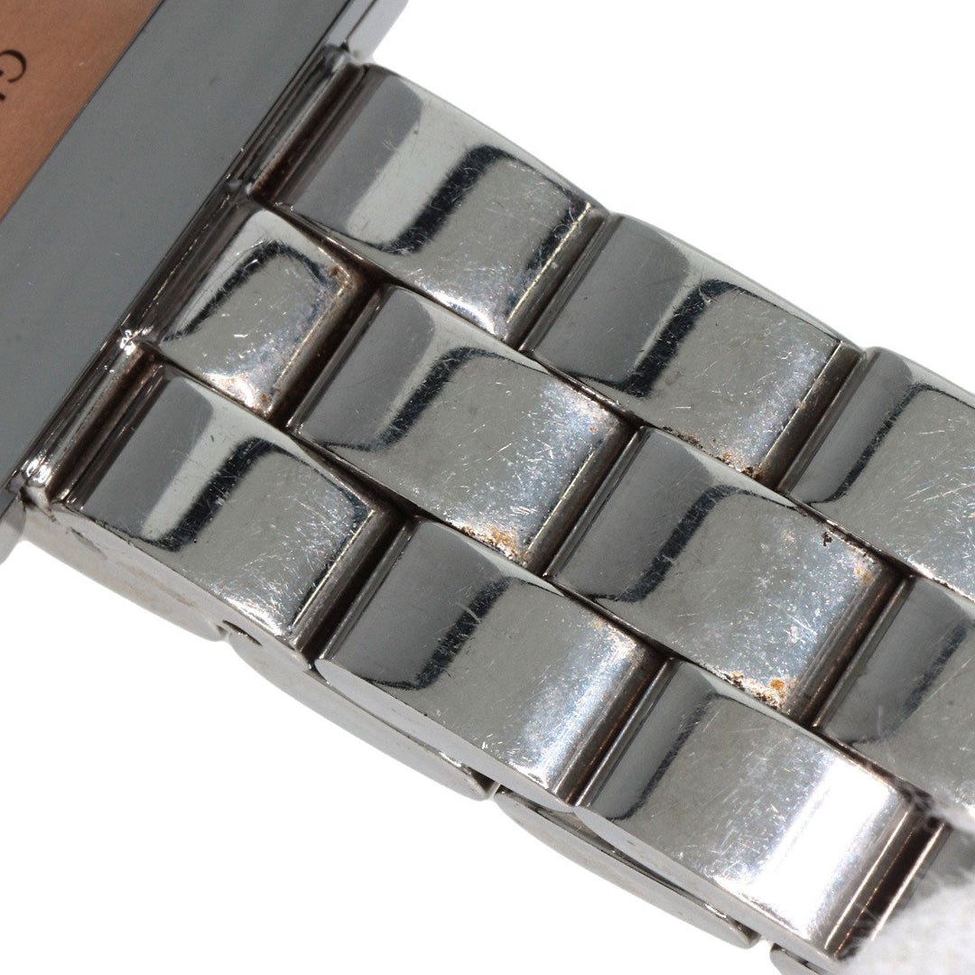 GUCCI Watches Quartz 3600L Stainless Steel , Stainless Steel Silver G Square Orange dial Women Used Authentic