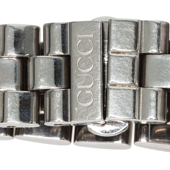 GUCCI Watches Quartz 3600L Stainless Steel , Stainless Steel Silver G Square Orange dial Women Used Authentic