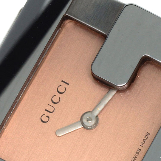 GUCCI Watches Quartz 3600L Stainless Steel , Stainless Steel Silver G Square Orange dial Women Used Authentic