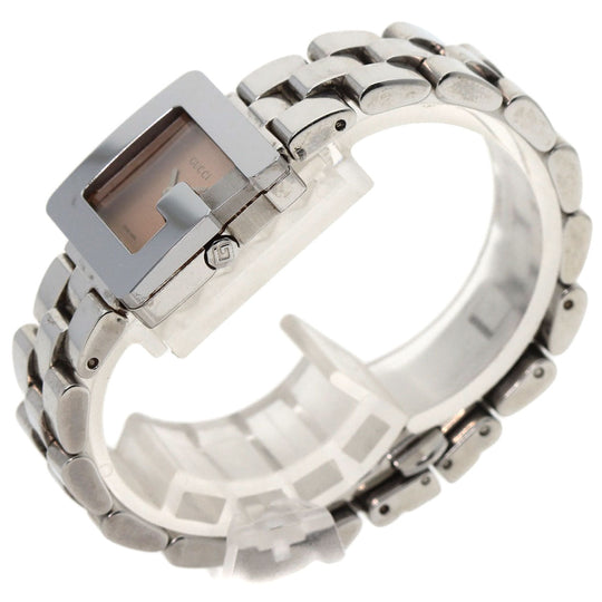 GUCCI Watches Quartz 3600L Stainless Steel , Stainless Steel Silver G Square Orange dial Women Used Authentic