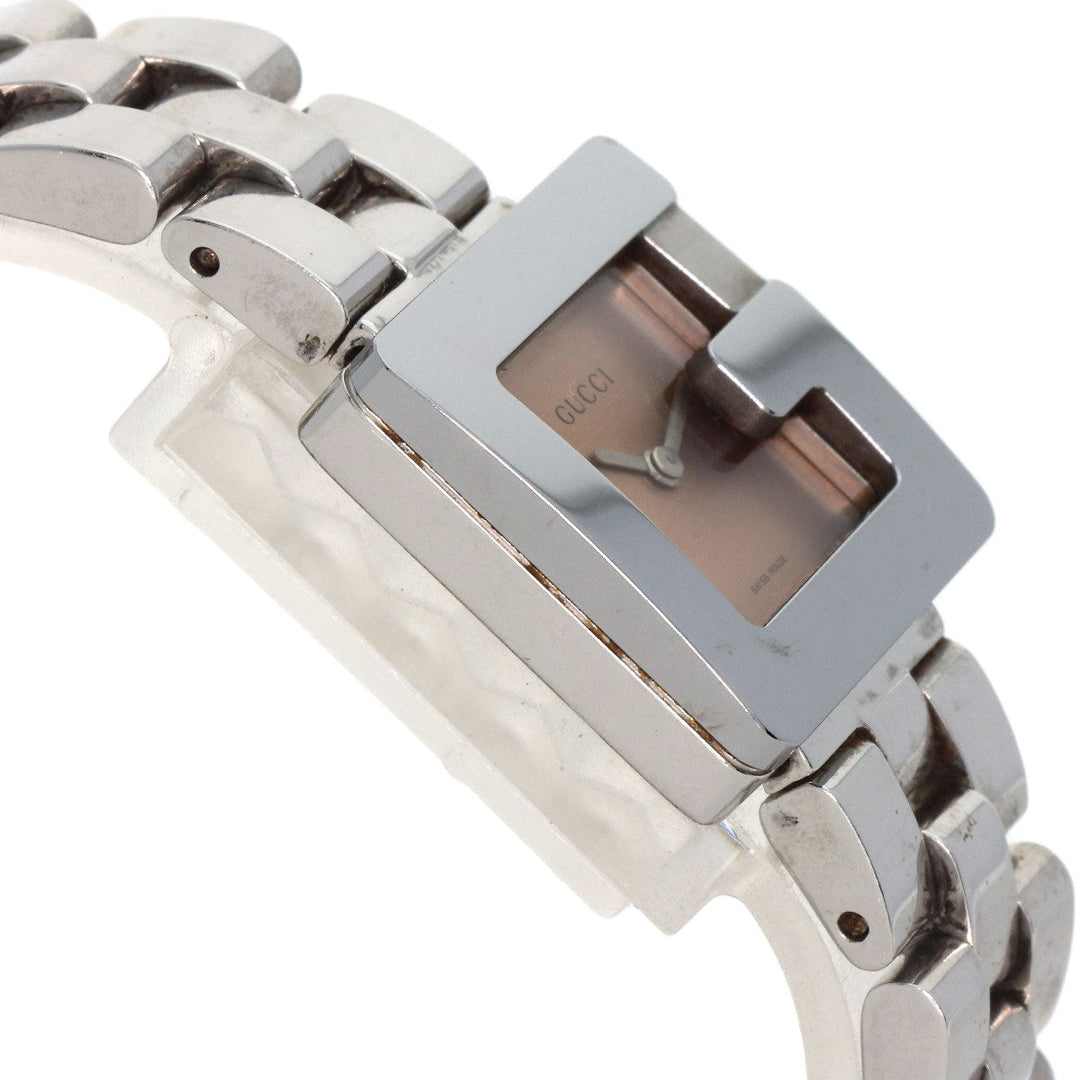 GUCCI Watches Quartz 3600L Stainless Steel , Stainless Steel Silver G Square Orange dial Women Used Authentic