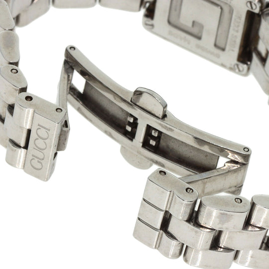 GUCCI Watches Quartz 3600L Stainless Steel , Stainless Steel Silver G Square Orange dial Women Used Authentic