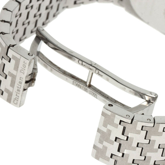 Christian Dior Watches Quartz D70-100 Stainless Steel , Stainless Steel Silver Miss Dior black dial Women Used Authentic