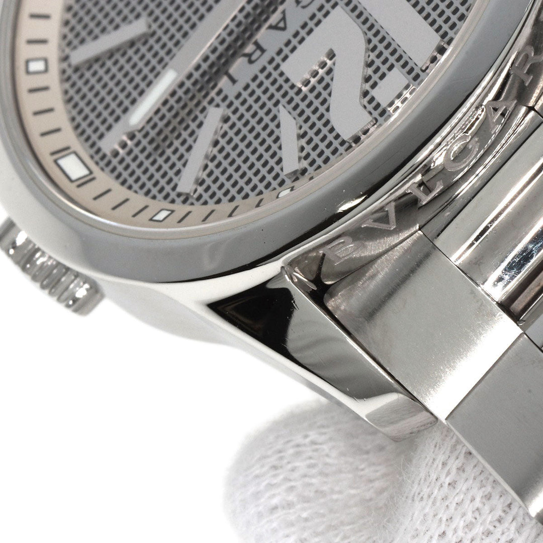 BVLGARI Watches Quartz ST37SS Stainless Steel , Stainless Steel Silver Solo tempo Silver dial mens Used Authentic