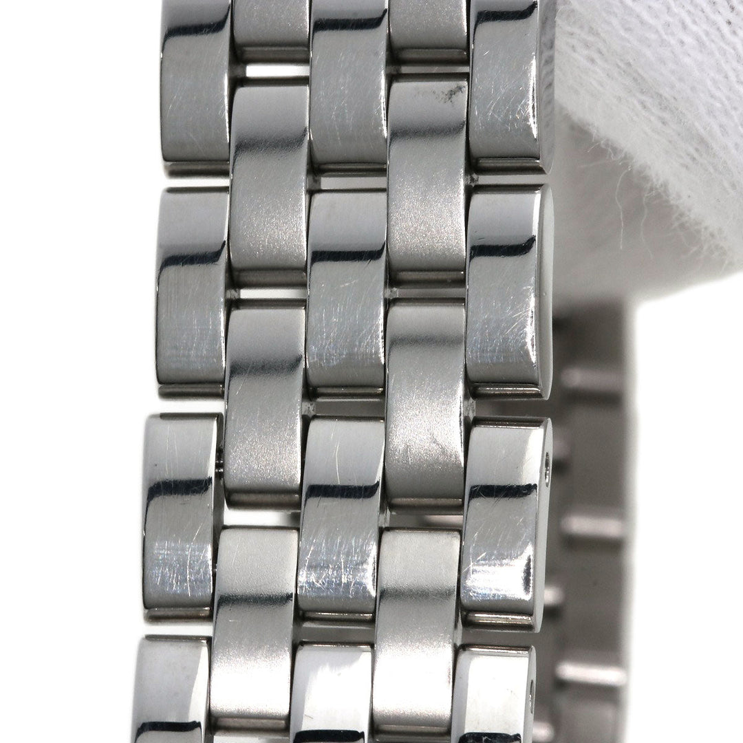 GUCCI Watches Quartz 5500L Stainless Steel , Stainless Steel Silver Round face black dial Women Used Authentic