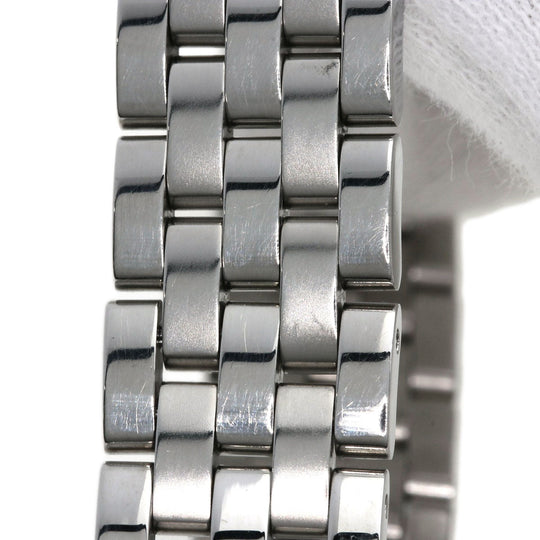 GUCCI Watches Quartz 5500L Stainless Steel , Stainless Steel Silver Round face black dial Women Used Authentic