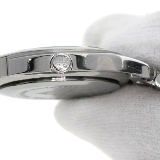 GUCCI Watches Quartz 5500L Stainless Steel , Stainless Steel Silver Round face black dial Women Used Authentic