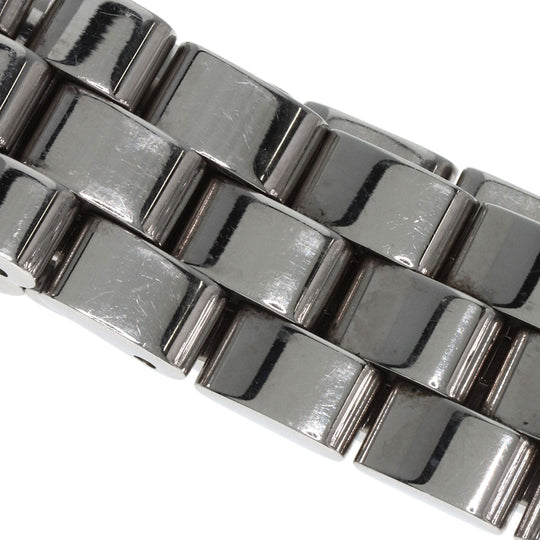 GUCCI Watches Quartz 3600L Stainless Steel , Stainless Steel Silver Square face black dial Women Used Authentic