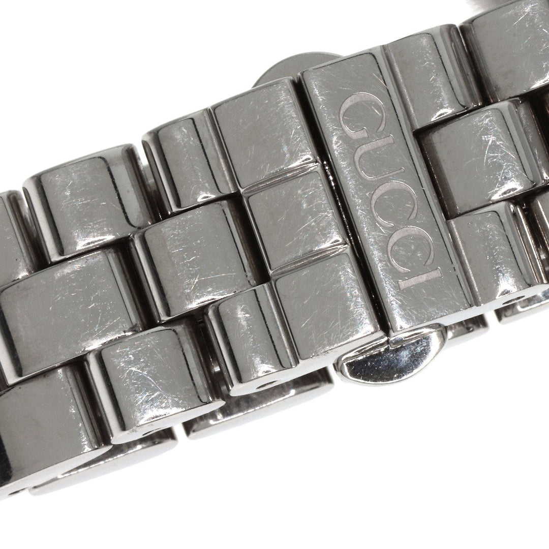 GUCCI Watches Quartz 3600L Stainless Steel , Stainless Steel Silver Square face black dial Women Used Authentic