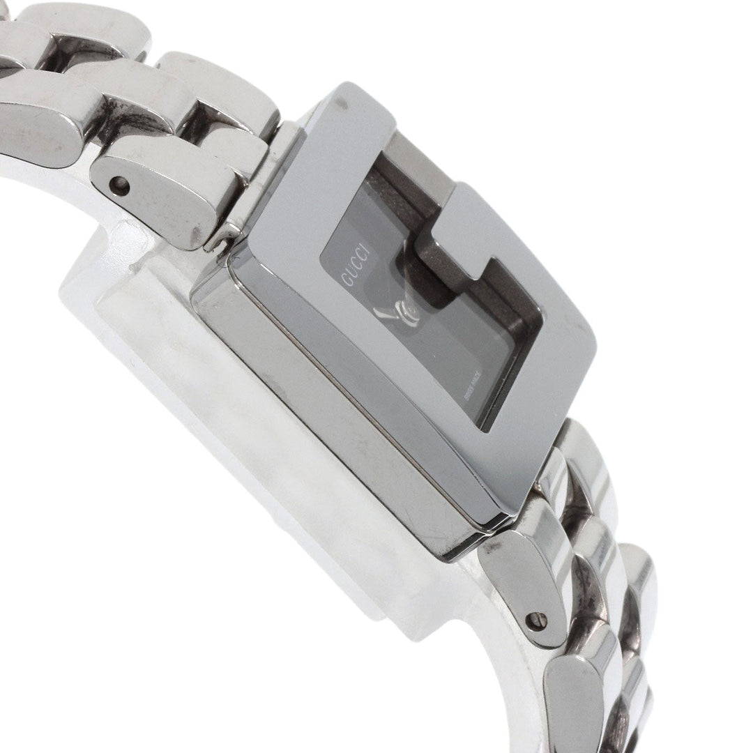 GUCCI Watches Quartz 3600L Stainless Steel , Stainless Steel Silver Square face black dial Women Used Authentic