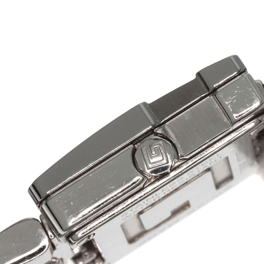 GUCCI Watches Quartz 3600L Stainless Steel , Stainless Steel Silver Square face black dial Women Used Authentic