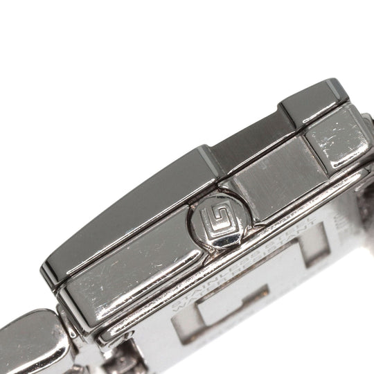 GUCCI Watches Quartz 3600L Stainless Steel , Stainless Steel Silver Square face black dial Women Used Authentic