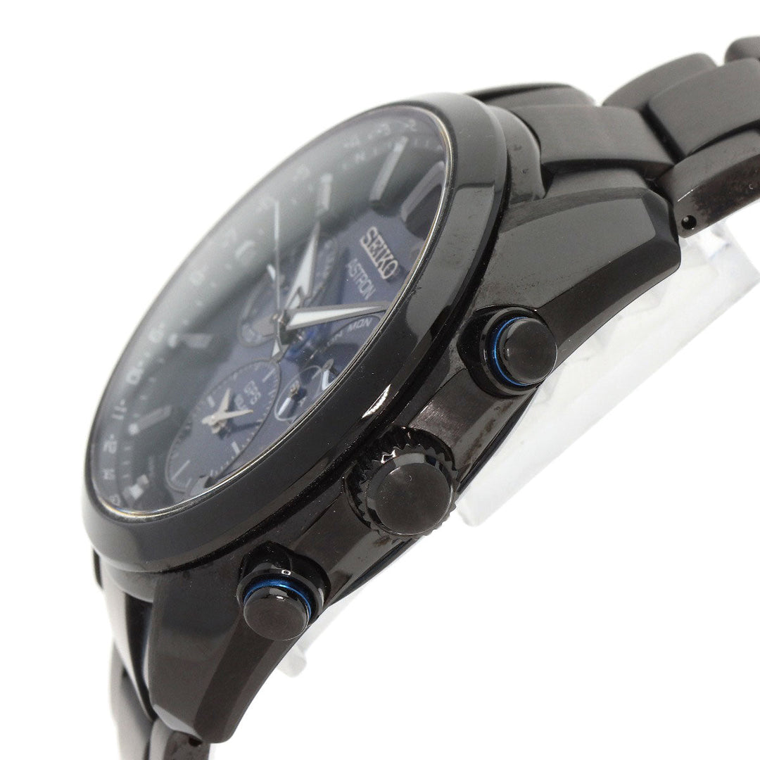 SEIKO Watches Solar Powered BXC077 5X53-0BC0 Stainless Steel , Stainless Steel black Astron dark blue dial mens Used Authentic