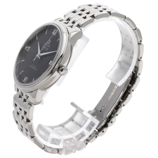 OMEGA Watches Quartz 424.10.37.20.01.001 Stainless Steel , Stainless Steel Silver De Ville Prestige Coaxial black dial mens Used Authentic