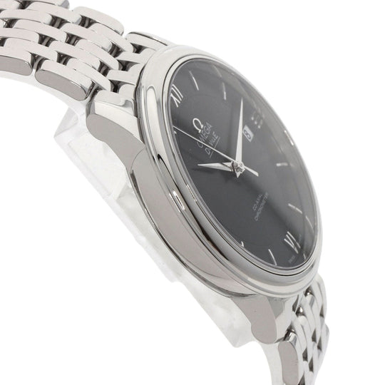 OMEGA Watches Quartz 424.10.37.20.01.001 Stainless Steel , Stainless Steel Silver De Ville Prestige Coaxial black dial mens Used Authentic