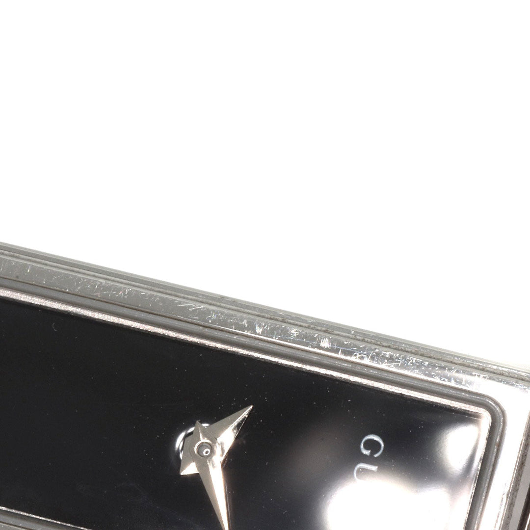 GUCCI Watches Quartz 1500L Stainless Steel , Stainless Steel Silver Square face black dial Women Used Authentic