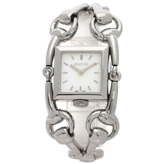 GUCCI Watches Quartz 116.3 Stainless Steel , Stainless Steel Silver Signoria White shell dial Women Used Authentic