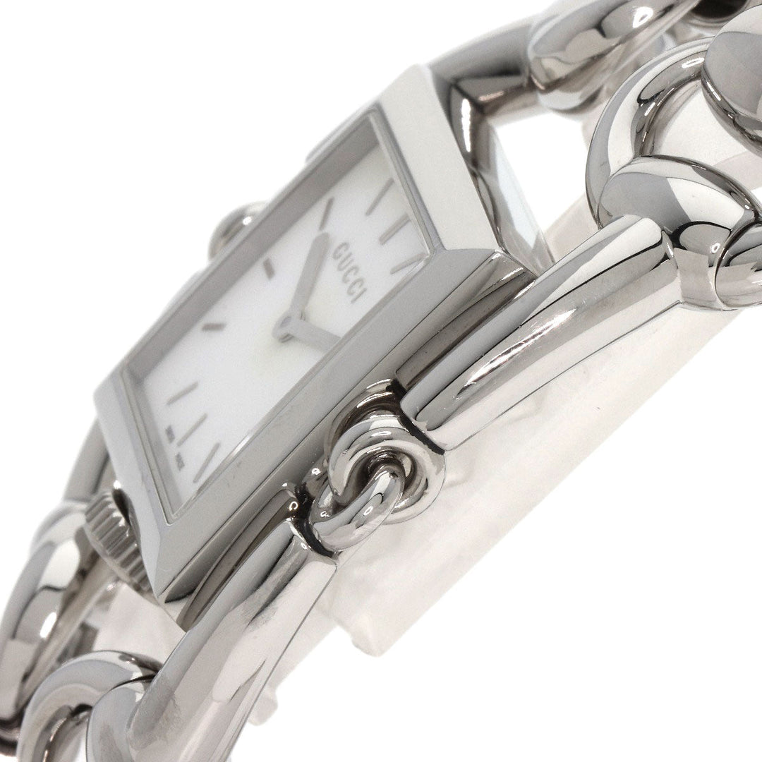 GUCCI Watches Quartz 116.3 Stainless Steel , Stainless Steel Silver Signoria White shell dial Women Used Authentic