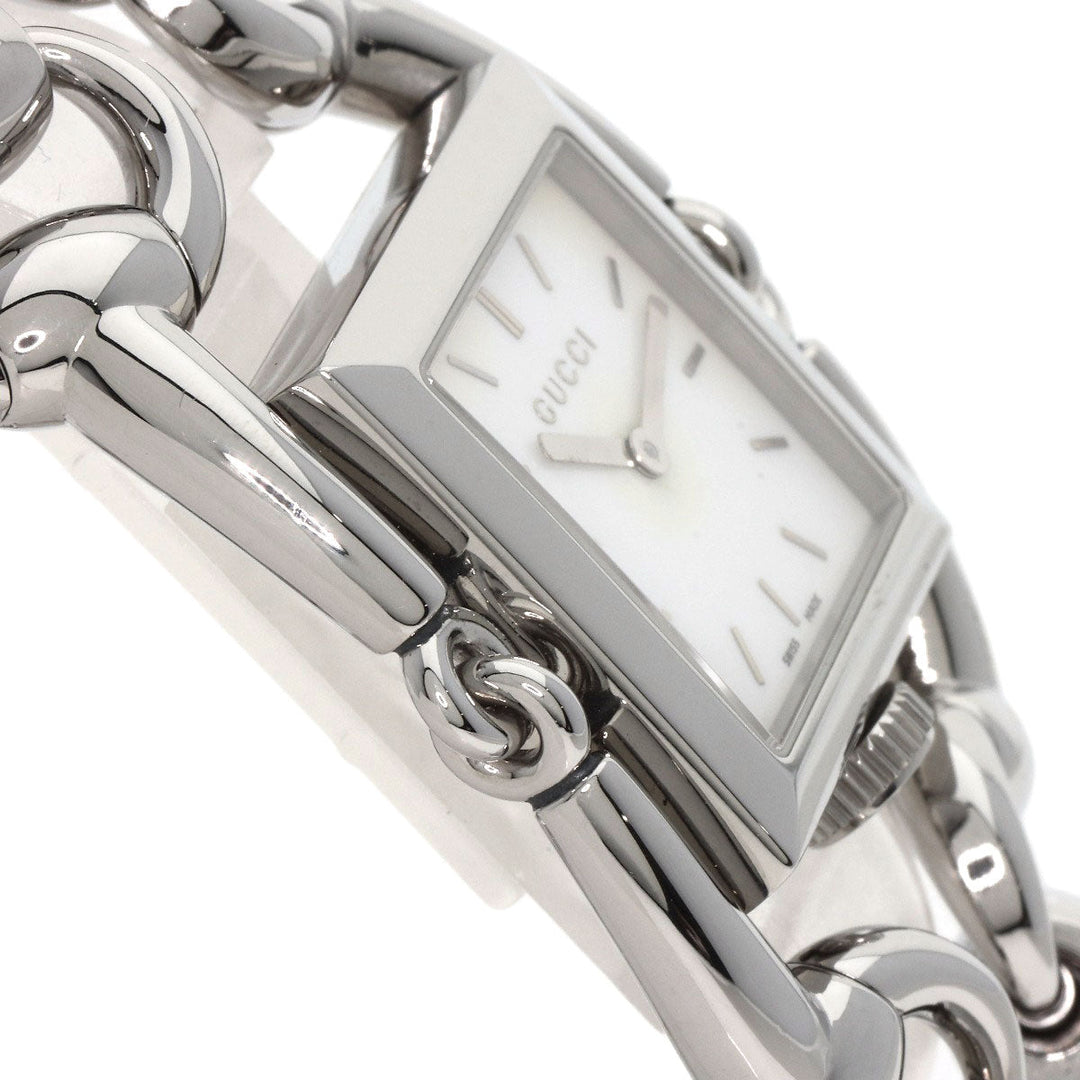 GUCCI Watches Quartz 116.3 Stainless Steel , Stainless Steel Silver Signoria White shell dial Women Used Authentic