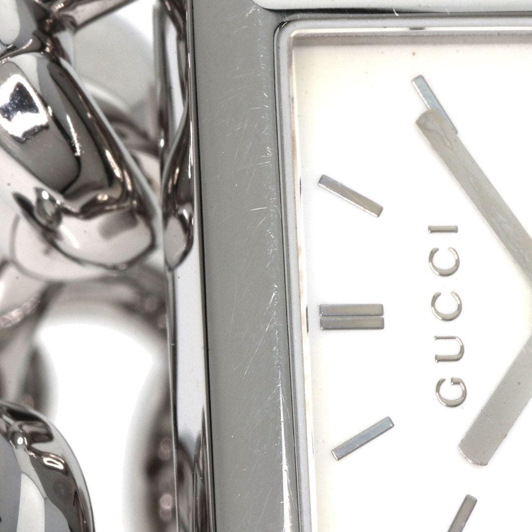GUCCI Watches Quartz 116.3 Stainless Steel , Stainless Steel Silver Signoria White shell dial Women Used Authentic